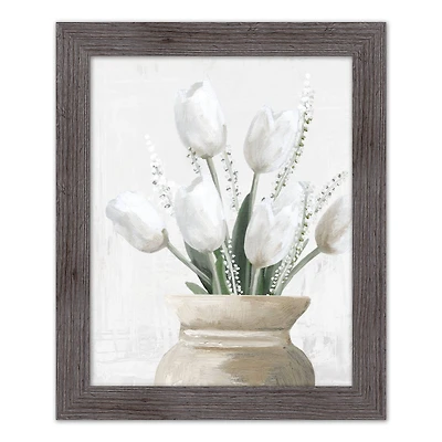 Tulips in Taupe Western Framed Print