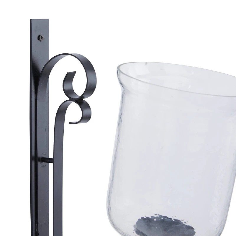 24" Black Traditional Wall Sconce