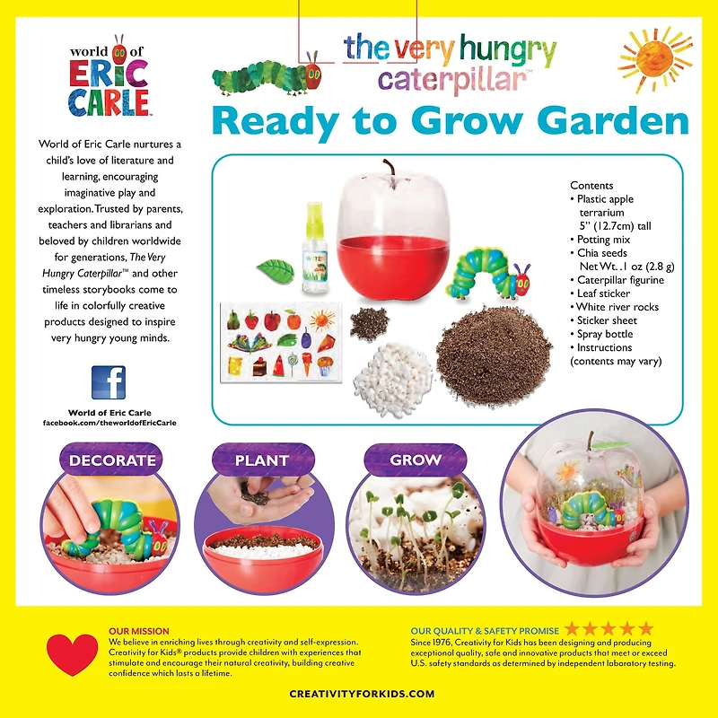 Creativity for Kids® The Very Hungry Caterpillar Ready to Grow Garden