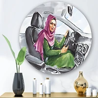 Designart - Arabian Woman Driving A Car II