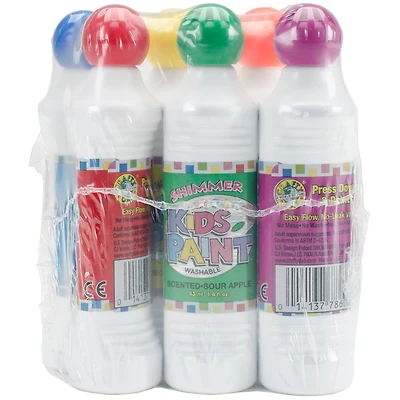 Crafty Dab Kid's Scented Shimmer 6 Color Paint Marker Set