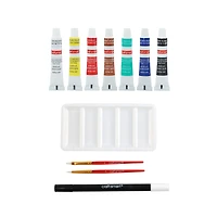 7" x 9" Raven & Moth Oval Canvas Painting Kit by Craft Smart®