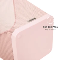 Mind Reader 2 Piece Square Metal Mesh Waste Basket Set