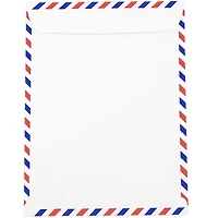 JAM Paper 9" x 12" White Airmail Envelopes