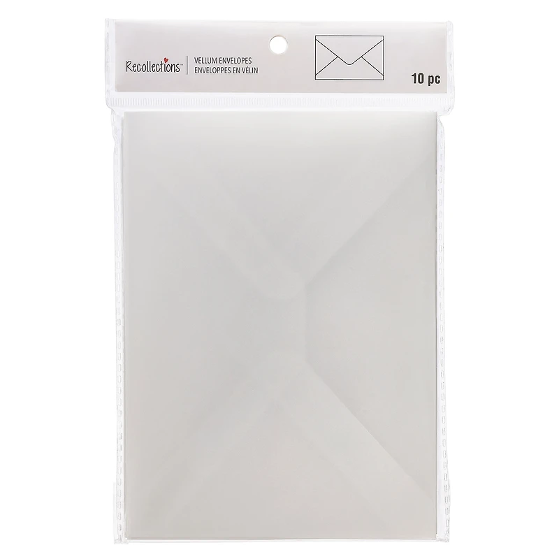 12 Packs: 10 ct. (120 total) White Vellum Envelopes by Recollections™