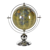 11" Silver Steel Traditional Globe