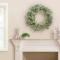 30" Green Spring Eucalyptus & Creeping Jenny Wreath