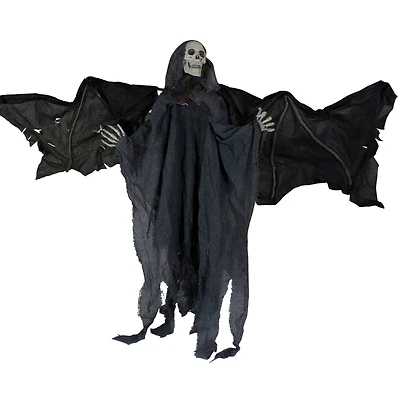 50" LED Lighted & Animated Winged Grim Reaper Halloween Decoration