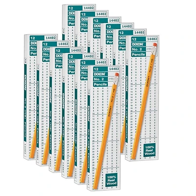 Dixon® #2 Yellow Pencils, 12 Packs of 12