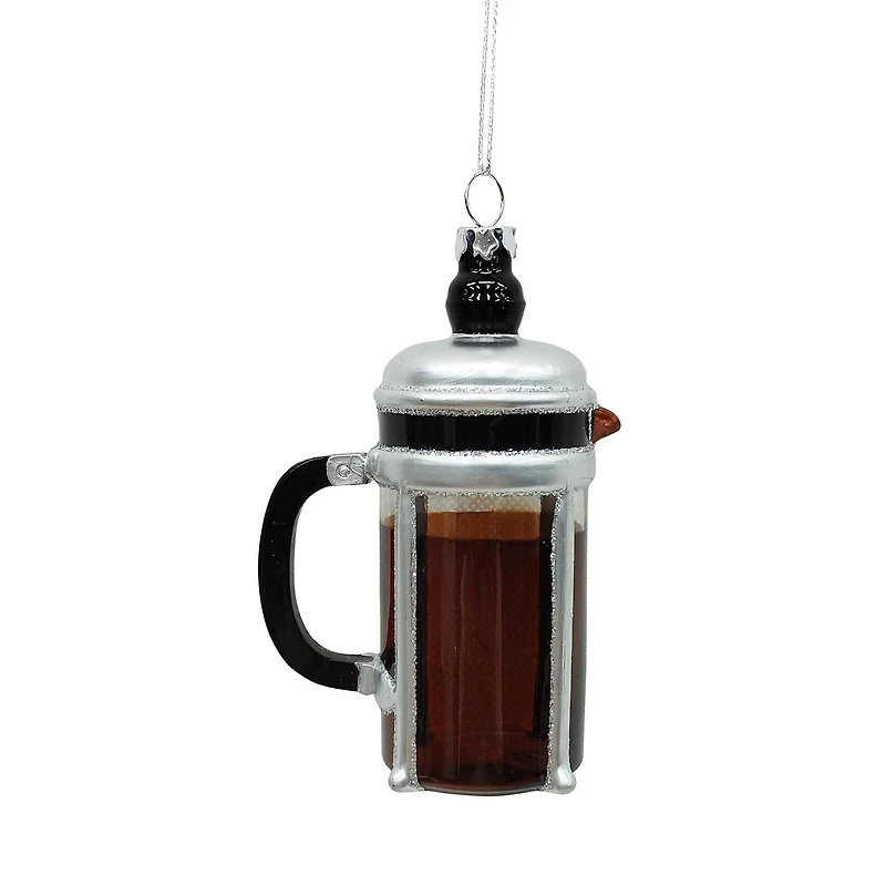 4.5" French Press Glass Ornament by Ashland®