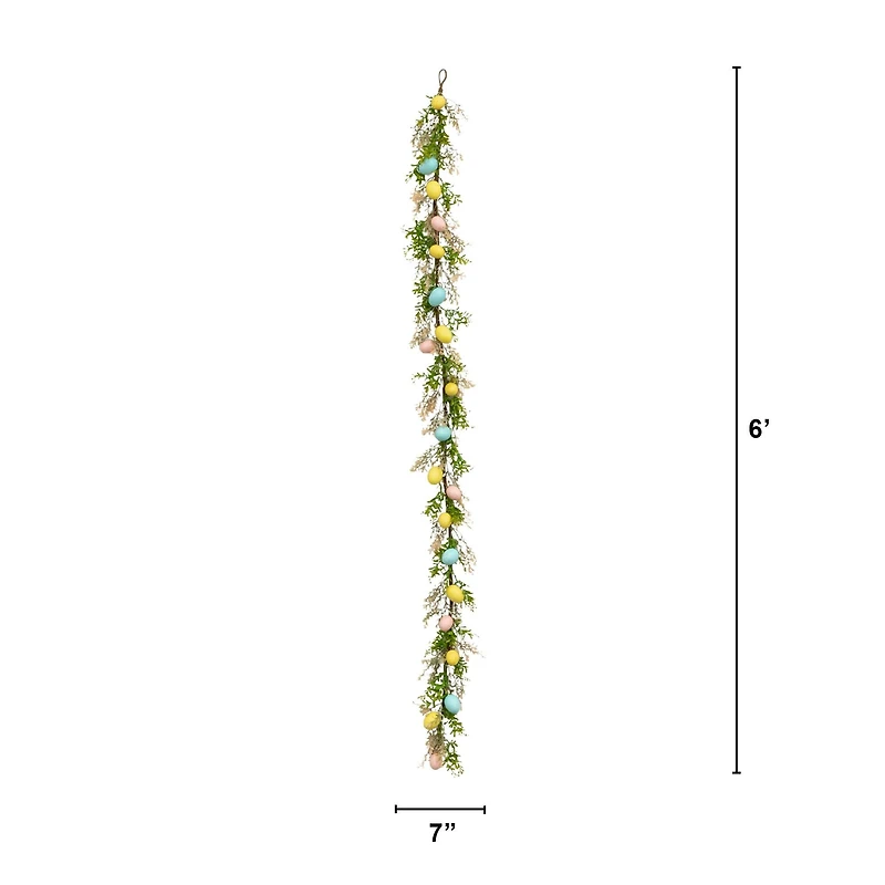 6ft. Artificial Easter Egg Garland