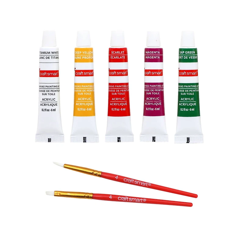 5" x 5" Christmas Deer Canvas Painting Kit by Artist's Loft™