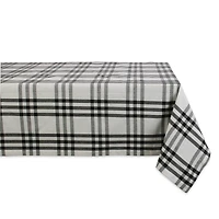 DII® Black & White Homestead Plaid Tablecloth