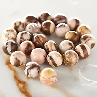 12 Pack:  Brown Zebra Jade Round Beads, 8mm by Bead Landing™
