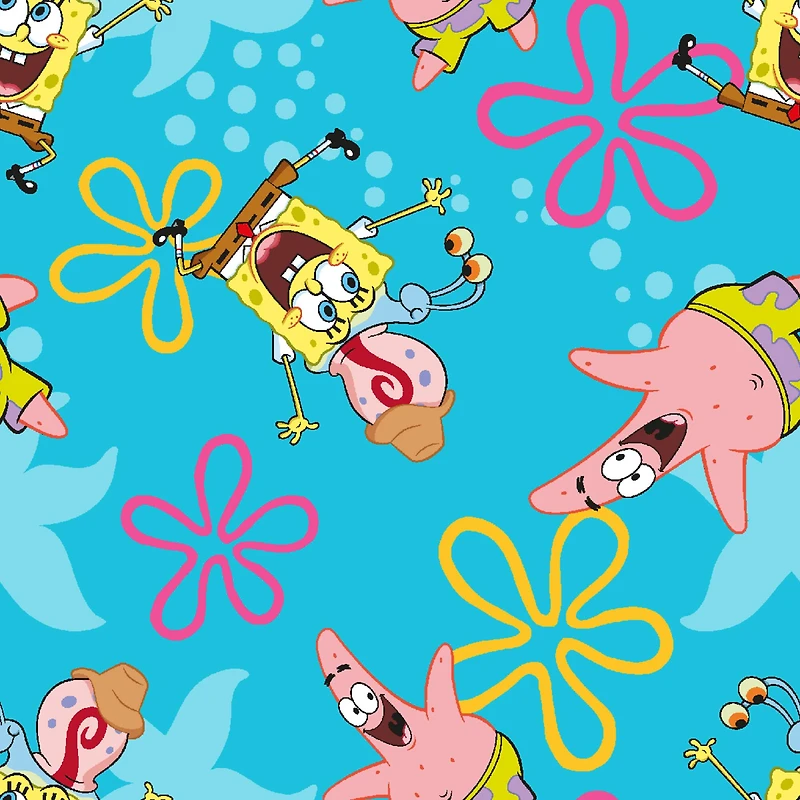 Springs Creative Spongebob & Friends Cotton Fabric
