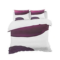 Designart 'Paint of Magenta Stone' Geometric Bedding Set