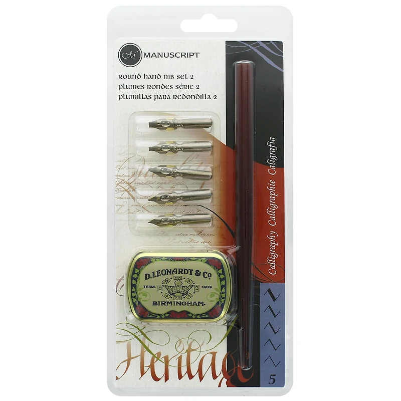 Manuscript Calligraphy Round Hand Nib Set 2