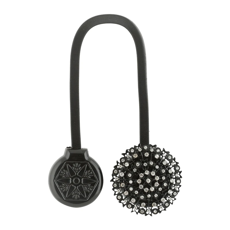 Simplify Black Magnetic Curtain Tie Back