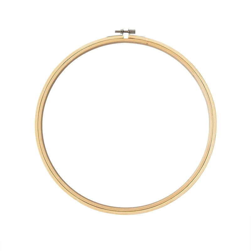 30 Pack: 10" Wooden Embroidery Hoop by Loops & Threads™