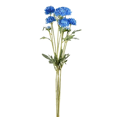 Blue Daisy Spray, 4ct.