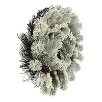 24" Snowy Pine & White Berry Wreath by Ashland®