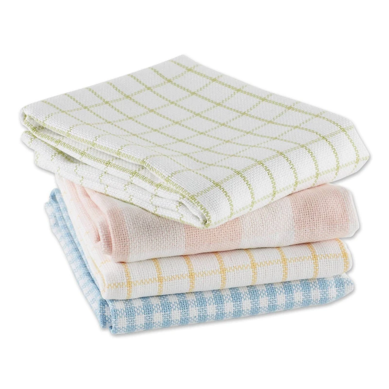 DII® Garden Plaids Dishtowel Set