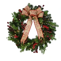 30" Pre-Lit Decorated Wreath