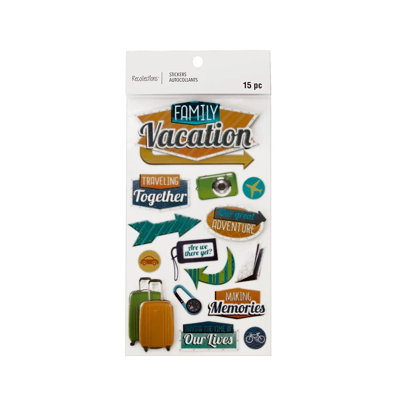 Family Vacation Dimensional Stickers by Recollections™