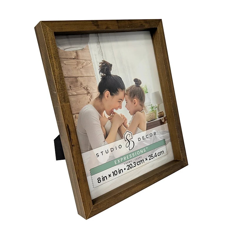 Expressions™ Brown Linear Wood Frame by Studio Décor