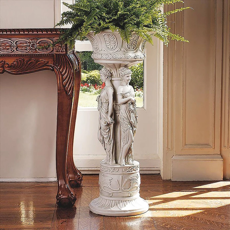 Design Toscano® 31" Chatsworth Manor Sculptural Neoclassical Pedestal Urn