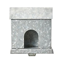 Glitzhome® 7" Galvanized House Stocking Holder Set
