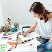 Arteza® Medium & Fine Point Retractable Gel Pen Set