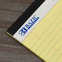 BAZIC Products® 9" x 12" Canary Perforated Writing Pads, 12ct