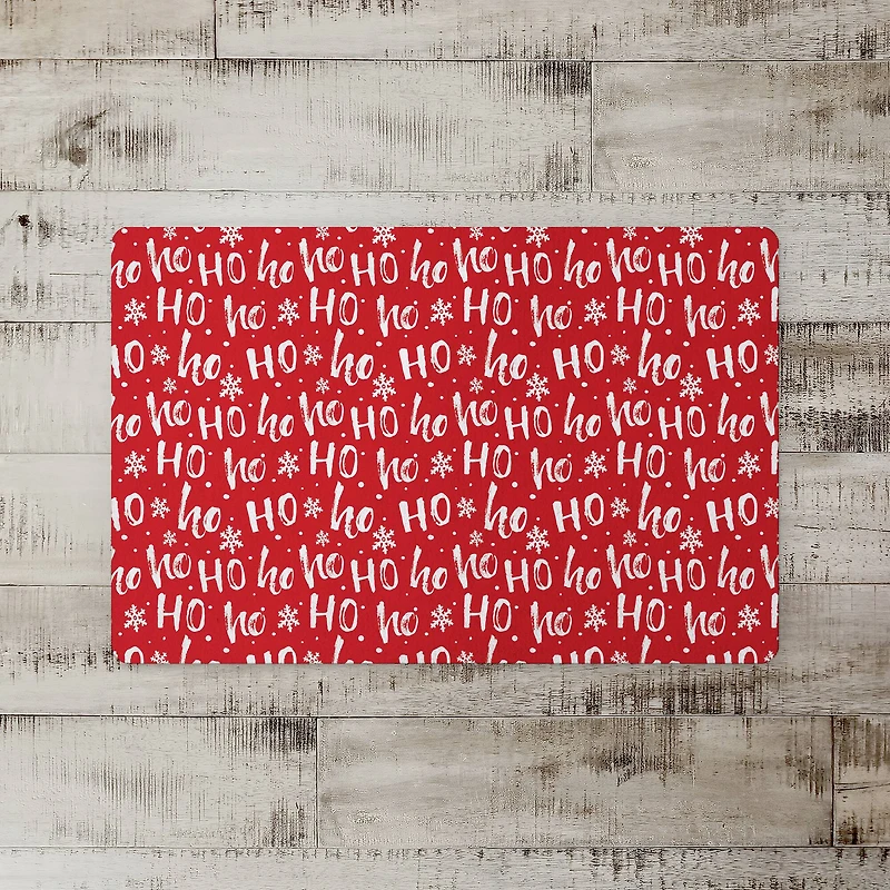 Ho Ho Ho Pattern Floor Mat