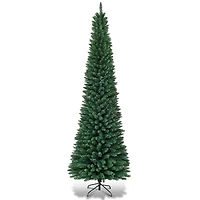 Costway 8ft. Unlit Pencil Artificial Christmas Tree