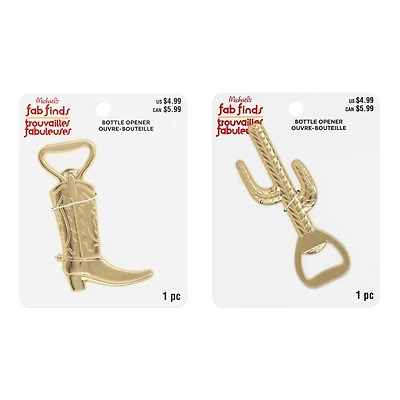 Assorted Bottle Opener, 1pc. by Fab Finds