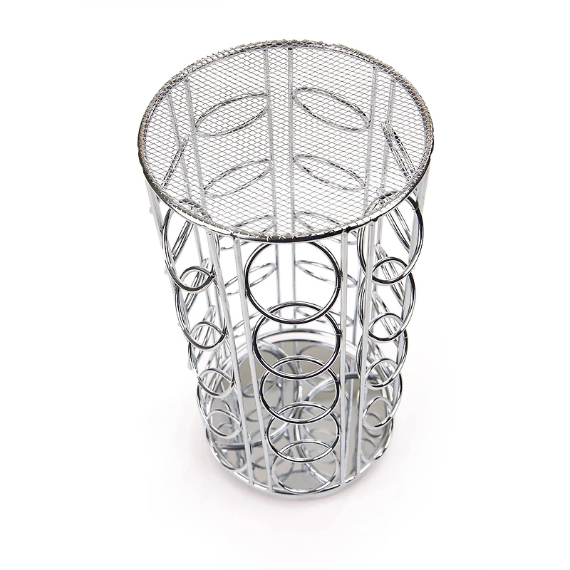 Mind Reader 35 Capacity Rotating Silver Metal Carousel Coffee Pod Holder