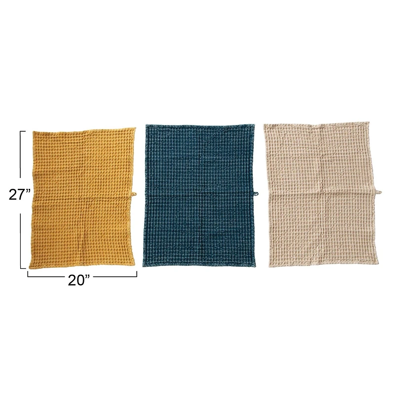 Hello Honey® Cotton Waffle Tea Towels Set