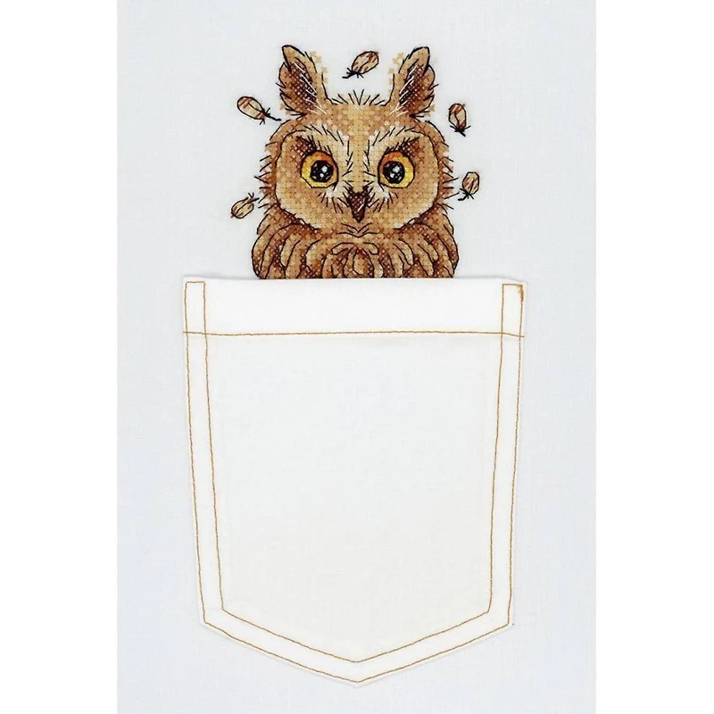 MP Studia Curious Owl Cross Stitch on Clothes Kit