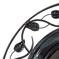 Brown Rustic Metal Wall Clock