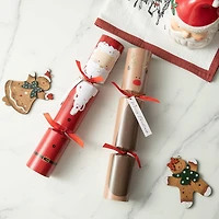 Glitzhome® 12" Christmas Santa, Snowman, Penguin & Reindeer Party Cracker with Gift Contents, 6ct.