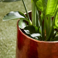 Copper Aluminum Glam Planter, 21", 16" & 13"