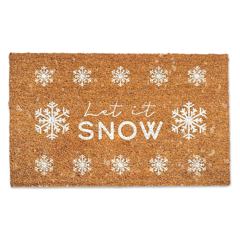 Let it Snow 30" x 18" Door Mat