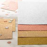 12 Packs: 24 ct. (288 total) Metallic Glitter 8.5" x 11" Cardstock Paper by Recollections™