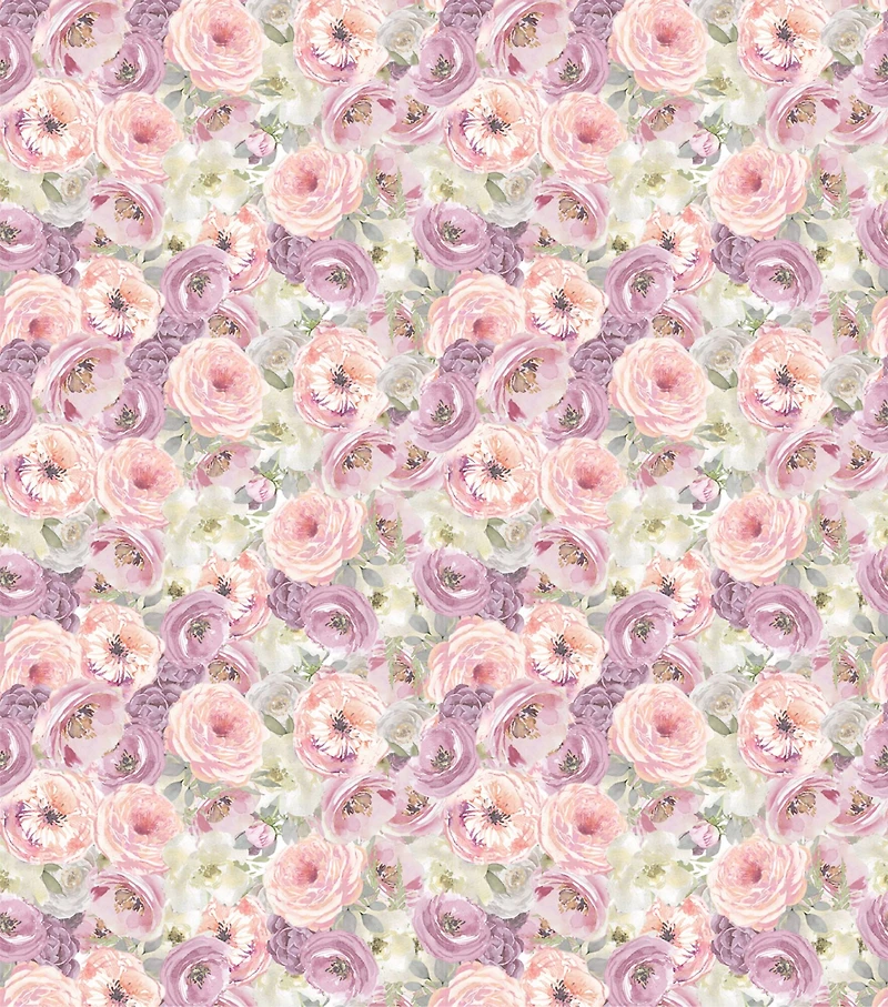 Suzanne Nicoll Peony Packed Floral Cotton Fabric