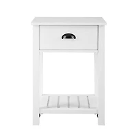 Walker Edison 18" 1-Drawer Country Side Table