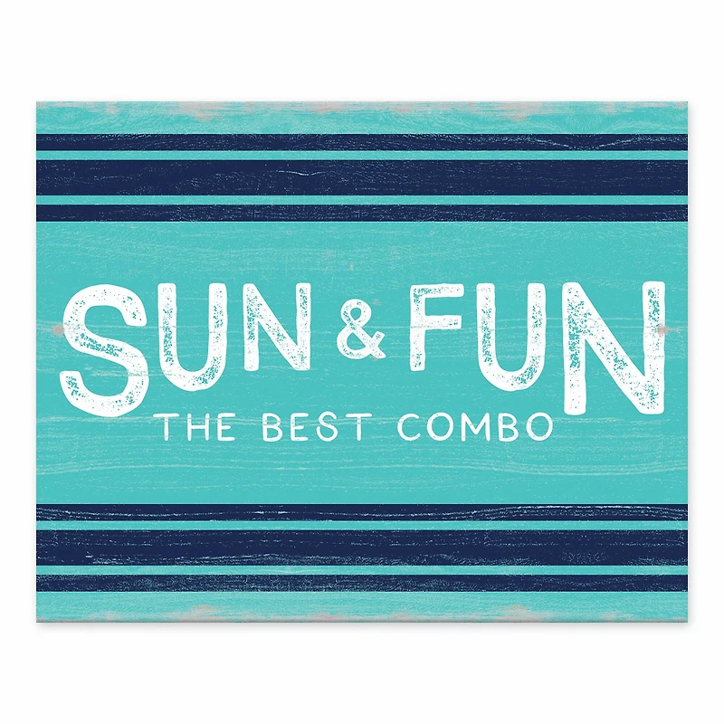 Sun & Fun Tabletop Canvas Accent