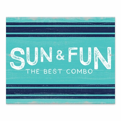 Sun & Fun Tabletop Canvas Accent