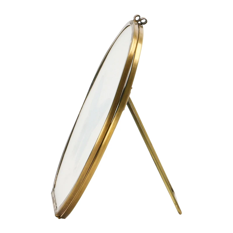 Hello Honey® Brass & Glass 5.5" x 5.5" Photo Frame