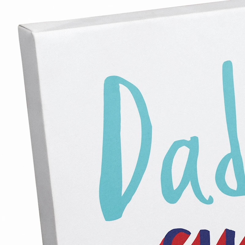 Dad Is My Superhero Canvas Wall Art